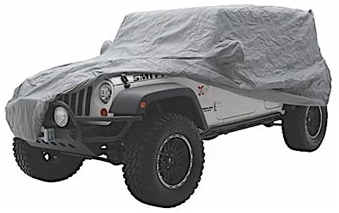 Smittybilt 04-06 wrangler unlimited (lj) complete cover - w/storage bag, lock & cable - gray