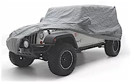 Smittybilt 76-83 cj5/cj7; 87-06 wrangler yj/tj/lj full climate jeep cover w/storage bag; gray