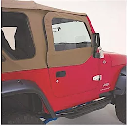 Smittybilt 97-06 wrangler tj/lj replacement upper door skins only; black diamond