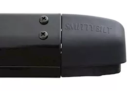 Smittybilt 97-06 wrangler tj/lj quick detach windshield header; gloss black