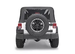 Smittybilt 10-18 wrangler (jk) 2 door soft top - oem replacement w/tinted windows - black diamond