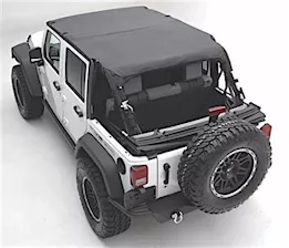 Smittybilt 07-18 wrangler jk 4dr extended brief top; black diamond