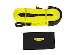 Smittybilt 2in x 20ft tow strap; yellow;  20,000 lb. rating