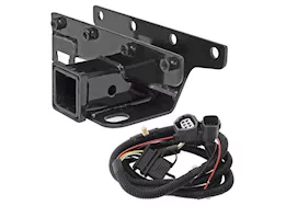 Smittybilt 07-18 wrangler jk 2/4dr factory style 2in receiver hitch; class iii; bolt on; gloss black