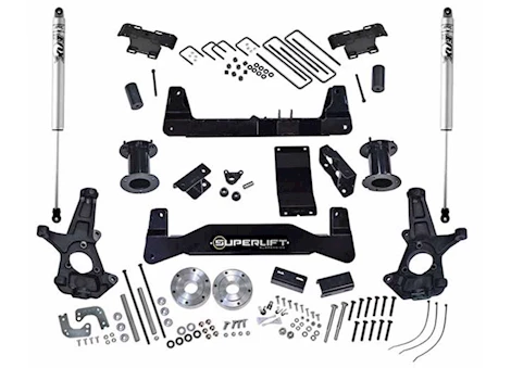 Superlift 2014-2016  SILVERADO/SIERRA 1500 4WD 6.5IN LIFT KIT W/CAST STEEL CONTROL ARMS W/FOX 2.0 SHOCKS