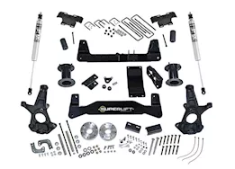 Superlift 2007-2013 chevy silverado/gmc sierra 1500 4wd 6.5in lift kit w/fox 2.0 series shocks