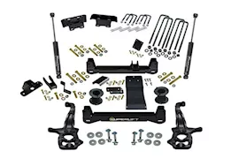 Superlift 19 (new body)-22 silverado/sierra 1500 4wd 4in lift kit w/superlift rear shocks