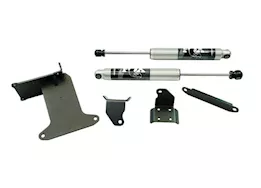 Superlift 2005-2022 ford super duty f-250/350 4wd dual steering stabilizer kit with fox 2.0 shocks