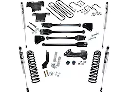 Superlift 2017-22 ford f250/350 4wd diesel 4in lift kit w/4 link conversion w/fox 2.0 series shocks