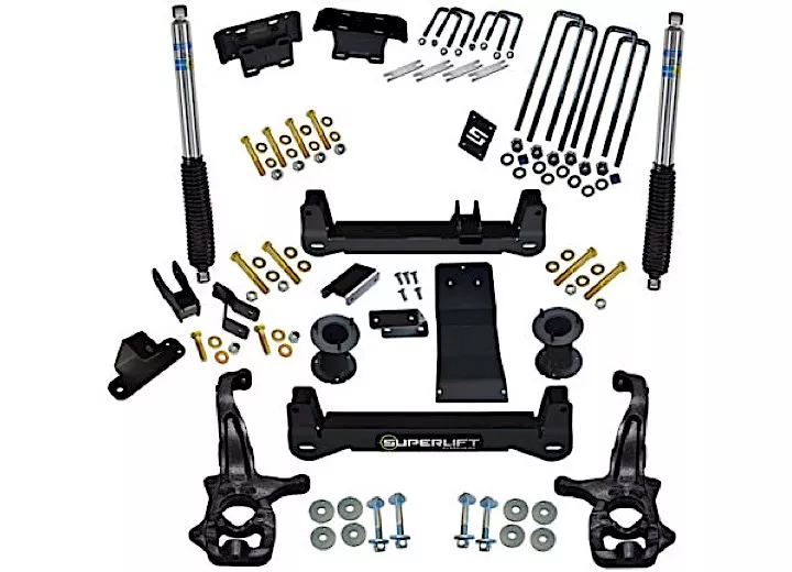 Superlift 19 (new body)-22 silverado/sierra 1500 4wd 6in lift kit w/superlift rear shocks(exc trailboss/at4)