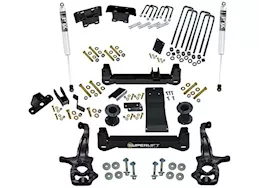 Superlift 19 (new body )-22  silverado/sierra 1500 4wd (non trailboss; at4 models)6in lift kit w/fox shocks