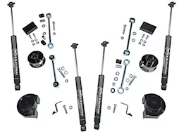 Superlift 18-c jeep wrangler jl 4wd 2.5in coil spacer kit w/shocks