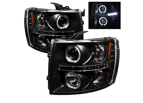 Spyder Automotive 07-13 SILVERADO 1500/07-14 2500HD/3500HD PROJECTOR HEADLIGHTS-LED HALO-LED DRIVE/PASS