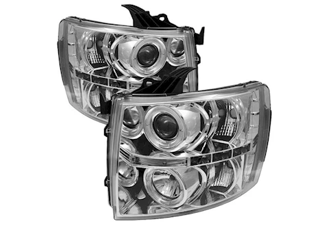 Spyder Automotive 07-13 SILVERADO 1500/07-14 2500HD/3500HD PROJECTOR HEADLIGHTS-LED HALO-LED  DRIVE/PASS