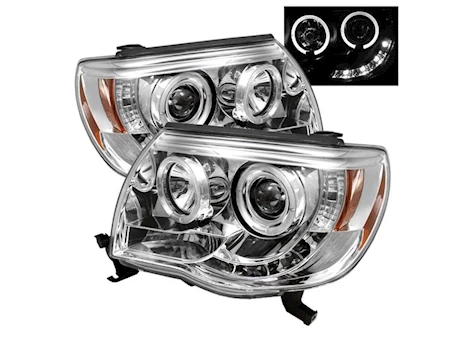 Spyder Automotive 05-11 TACOMA PROJECTOR HEADLIGHTS-LED HALO-LED(REPLACEABLE LEDS)-CHROME-HIGH DRIVE/PASS