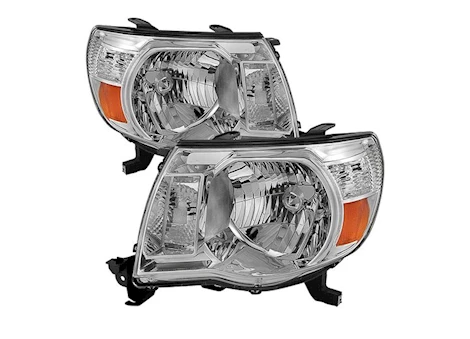 Spyder Automotive 05-11 tacoma amber crystal headlights-chrome driver/passenger Main Image