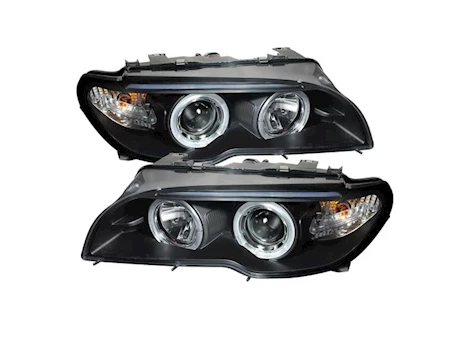 Spyder Automotive 04-06 BMW E46 3-SERIES 2 DR PROJECTOR HEADLIGHT-HALOGEN MODEL ONLY DRIVE/PASS