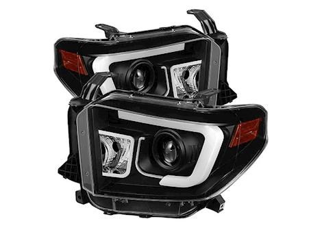 Spyder Automotive 14-16 TUNDRA PROJECTOR HEADLIGHTS-LIGHT BAR DRL-BLACK DRIVER/PASSENGER