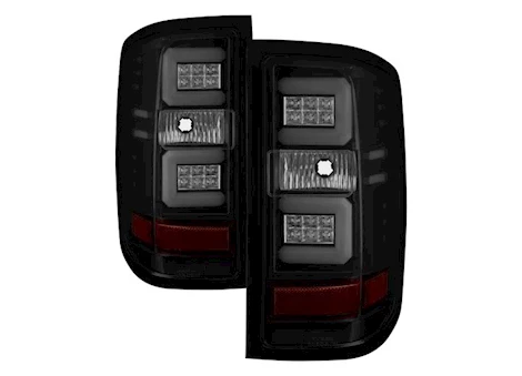 Spyder Automotive 16-17 silverado(will only work with factory led type)light bar led tail lights-black smoke Main Image