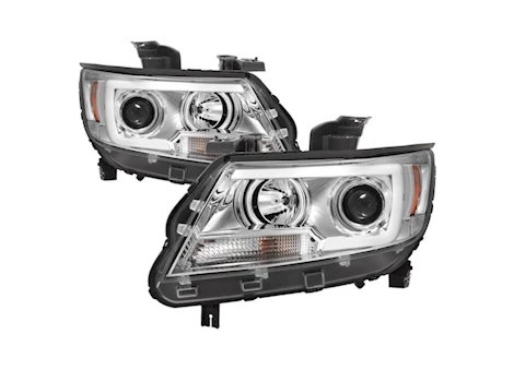 Spyder Automotive 15-C COLORADO PROJECTOR HEADLIGHTS-LIGHT BAR LED-CHROME