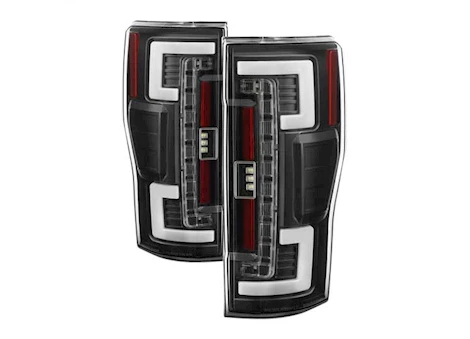 Spyder Automotive 17-18 F250 SUPERDUTY BLIND SPOT MONITORING MODEL LED TAIL LIGHTS BLACK