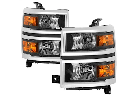 Spyder Automotive 14-15 SILVERADO 1500 (2014 NEW BODY ONLY) OEM STYLE HEADLIGHTS WITH CHROME TRIM