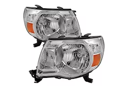 Spyder Automotive 05-11 tacoma amber crystal headlights-chrome driver/passenger