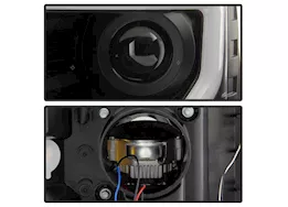 Spyder Automotive 13-14 f150 (factory xenon model only) light bar projector headlights black
