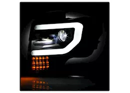 Spyder Automotive 13-14 f150 (factory xenon model only) light bar projector headlights black