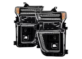 Spyder Automotive 20-23 silverado 2500/3500 hd factory halogen model projector headlights black