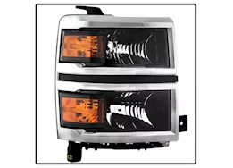 Spyder Automotive 14-15 silverado 1500 (2014 new body only) oem style headlights with chrome trim