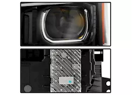 Spyder Automotive 22-c silverado 1500 (zr2 white led drl) full led headlight - oe black left