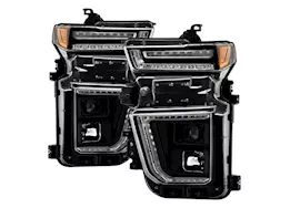 Spyder Automotive 20-23 silverado 2500/3500 hd factory halogen model projector headlights black