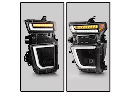 Spyder Automotive 20-23 silverado 2500/3500 hd factory halogen model projector headlights black