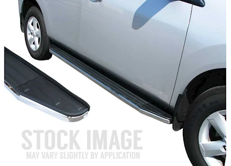 Steelcraft Automotive 21-C NISSAN ROGUE STX100 RUNNING BOARDS BLACK/STAINLESS TRIM