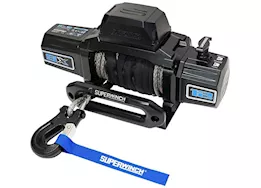 Superwinch Sx12sr winch; 12000 lbs; 12 vdc; 3/8 in x 80ft synthetic rope; 6.0 hp