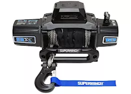 Superwinch Sx12sr winch; 12000 lbs; 12 vdc; 3/8 in x 80ft synthetic rope; 6.0 hp