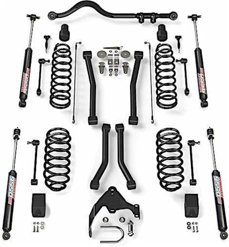 TeraFlex JK 2-DOOR 3" LIFT KIT W/ 4 SPORT FLEXARMS, TRACK BAR & VSS 9550 SHOCKS