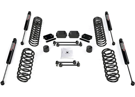 TeraFlex JL 4DR: 2.5" COIL SPRING BASE LIFT KIT & 9550 VSS TWIN-TUBE SHOCKS