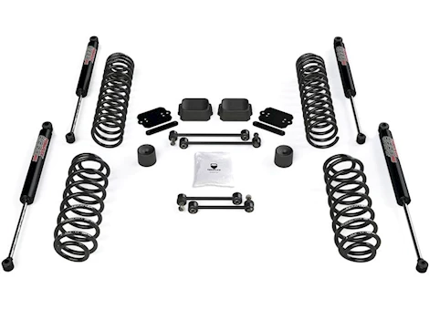 TeraFlex JL 2DR: 2.5" COIL SPRING BASE LIFT KIT & 9550 VSS TWIN-TUBE SHOCKS