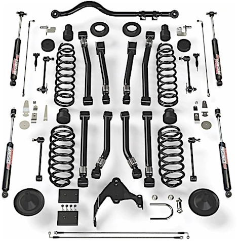 TeraFlex Jku 4-door 4" lift kit w/ 8 alpine flexarms, track bar & vss 9550 shocks Main Image