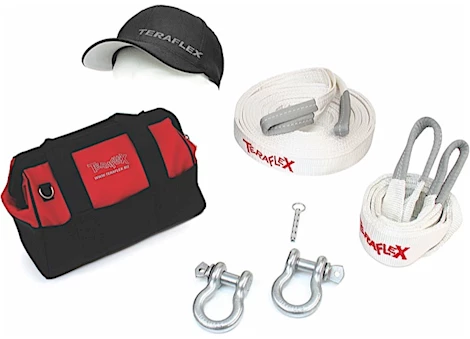 TeraFlex RECOVERY KIT, BAG, STRAPS, D-RINGS, AIR DEFLATOR, HAT