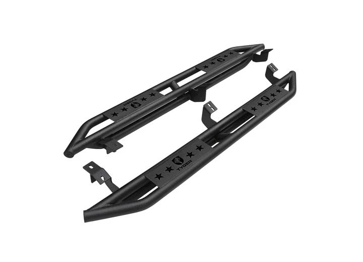 Tyger Auto 05-c tacoma access cab star armor kit txt black running boards Main Image