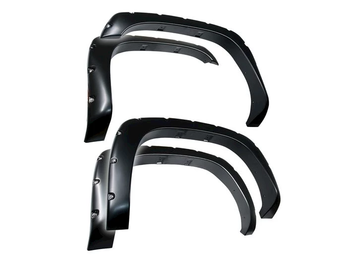 Tyger Auto 99-06 SILVERADO/SIERRA PAINTABLE SMOOTH MATTE BLK POCKET STYLE FENDER FLARE SET,4 PIECE