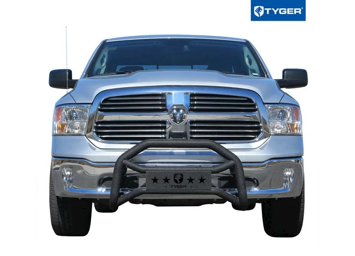 Tyger Auto 09-18 ram 1500(19-21 classic)(excl rebel/warlock)front bumper guard txt blk light mount bull bar Main Image