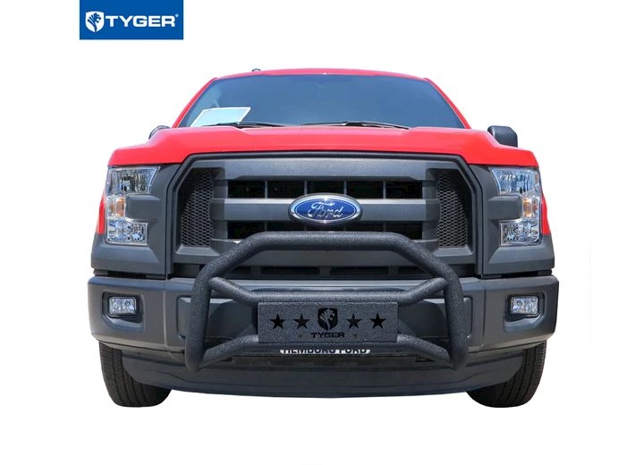 Tyger Auto 04-C F150(EXCL RAPTOR/ECOBOOST)FRONT BUMPER GUARD TXT BLACK LIGHT MOUNT BULL BAR