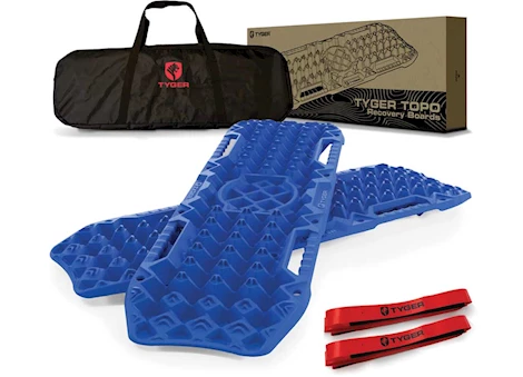 Tyger Auto UNIVERSAL TOPO OFF-ROAD RECOVERY BOARDS EXTRA WIDE PAIR SET BLUE