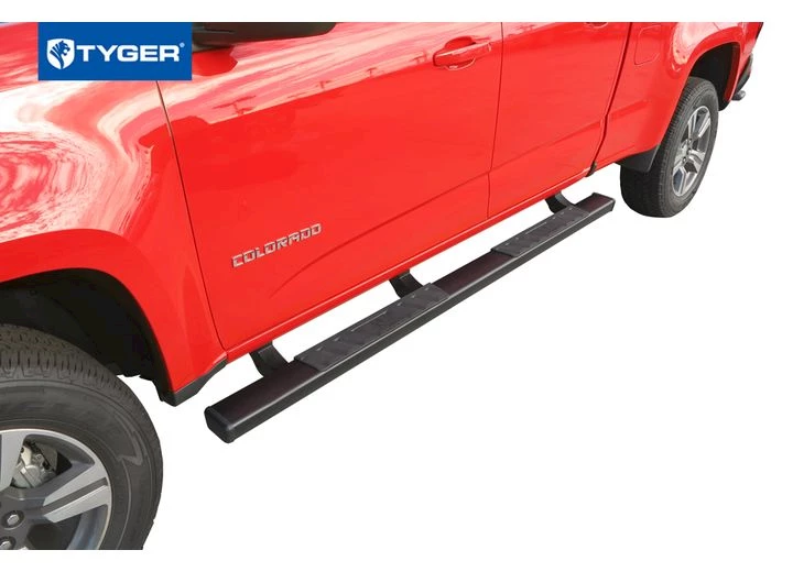 Tyger Auto 15-C COLORADO/CANYON CREW CAB RISER 4IN BLACK RUNNING BOARDS