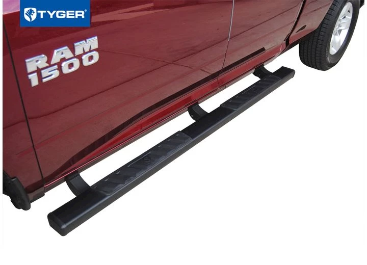 Tyger Auto 09-18 ram 1500(19-21 classic)quad cab riser 4in black running boards Main Image