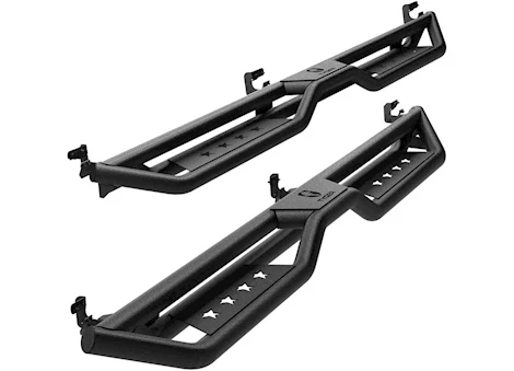 Tyger Auto 09-C RAM 1500/2500/3500HD CREW CAB STAR STRIDER RUNNING BOARDS TEXT BLACK